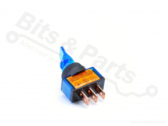 Tuimelschakelaar ASW-14D 1-polig aan/uit SPDT 12V/20A Blauw